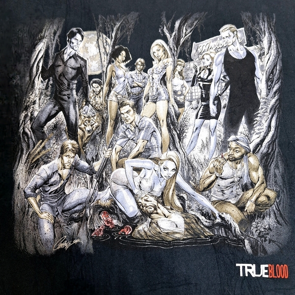 True Blood Series"A True Fan" Cook book and tee-shirt bundle. - Picture 4 of 15